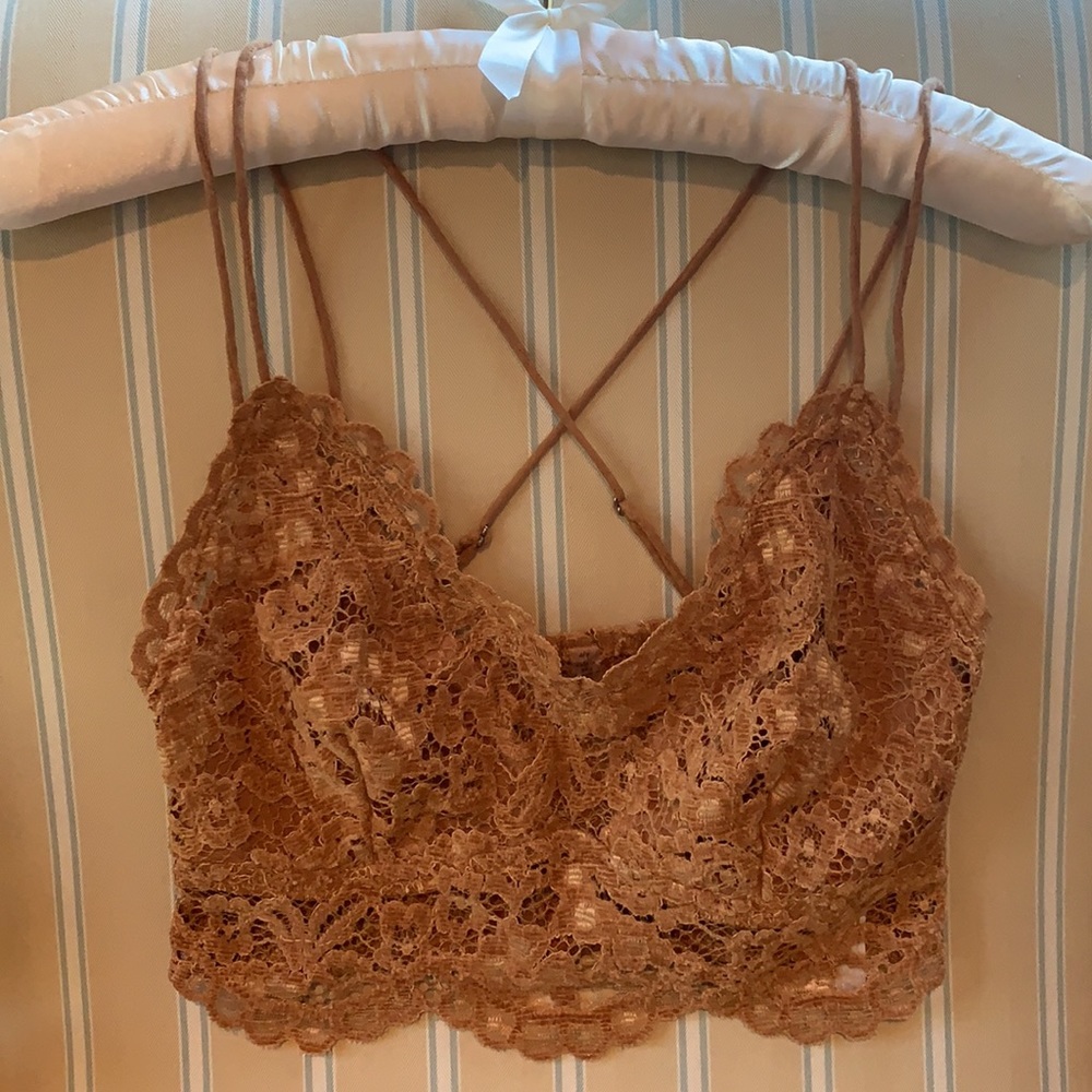 FREE PEOPLE INTIMATELY BRONZE CELINE BRALETTE - Picture 8 of 13